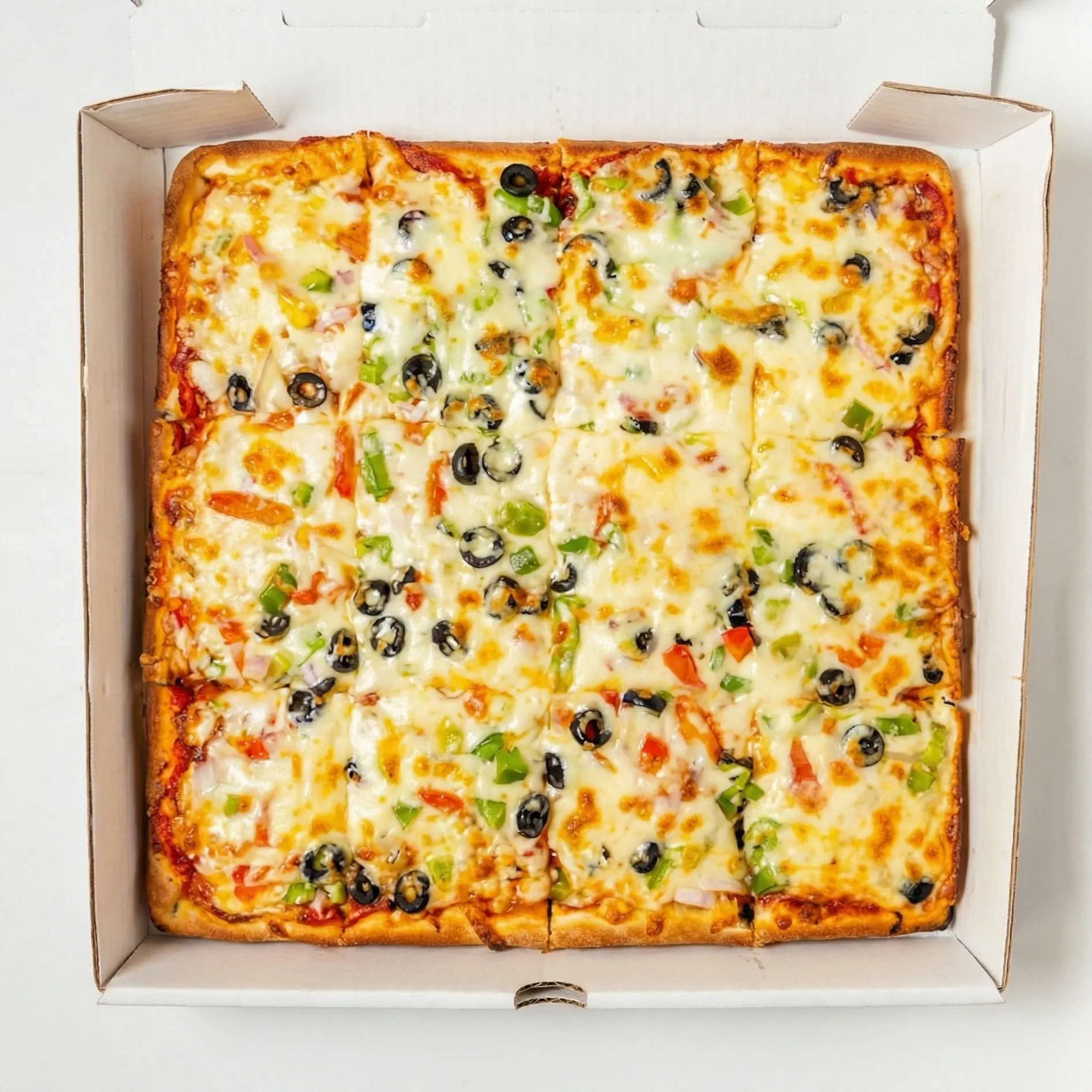 Earth Harvest deep dish pizza at Chicago Deep Dish Pizza in Edgemont, Calgary