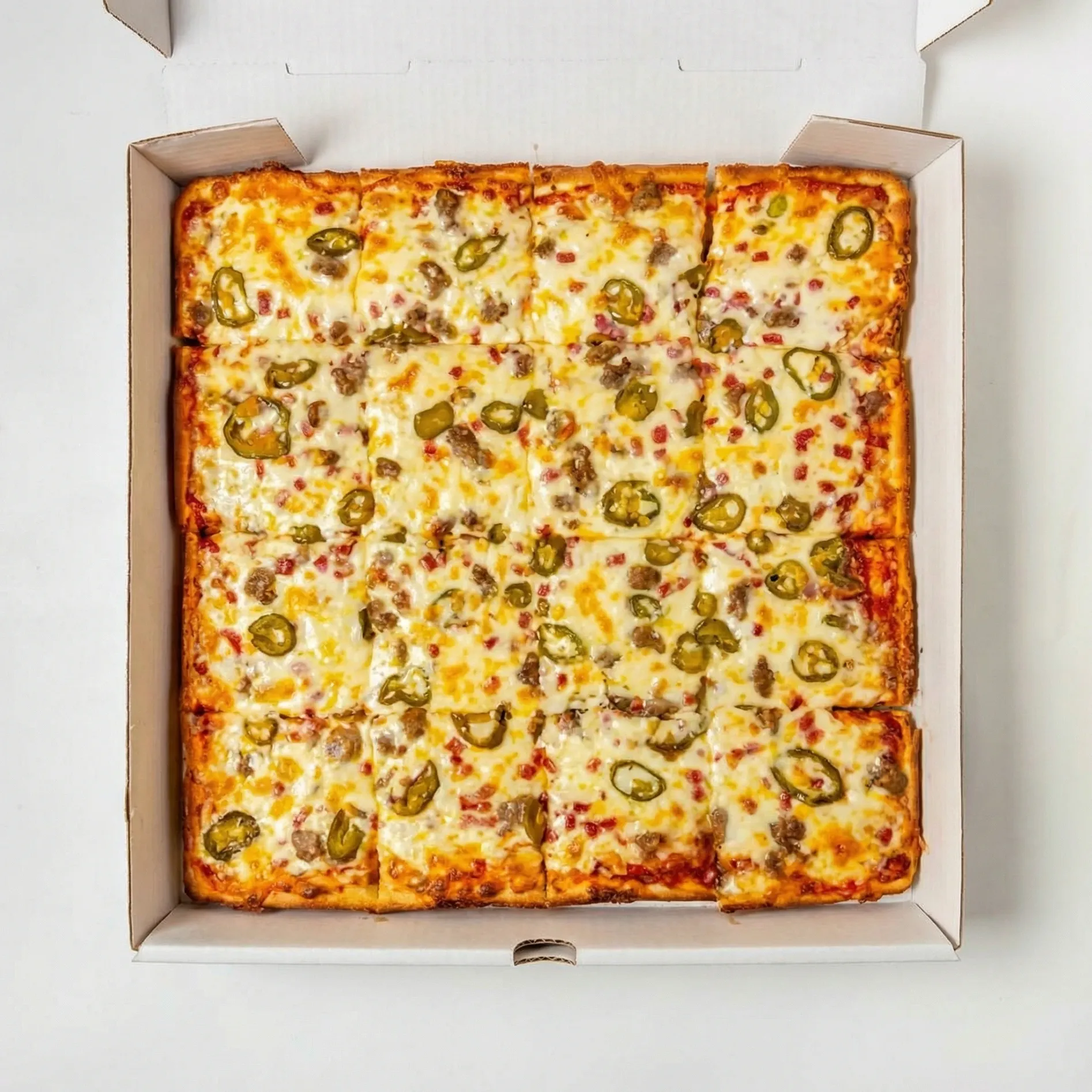 Super Hot deep dish pizza at Chicago Deep Dish Pizza in Edgemont, Calgary