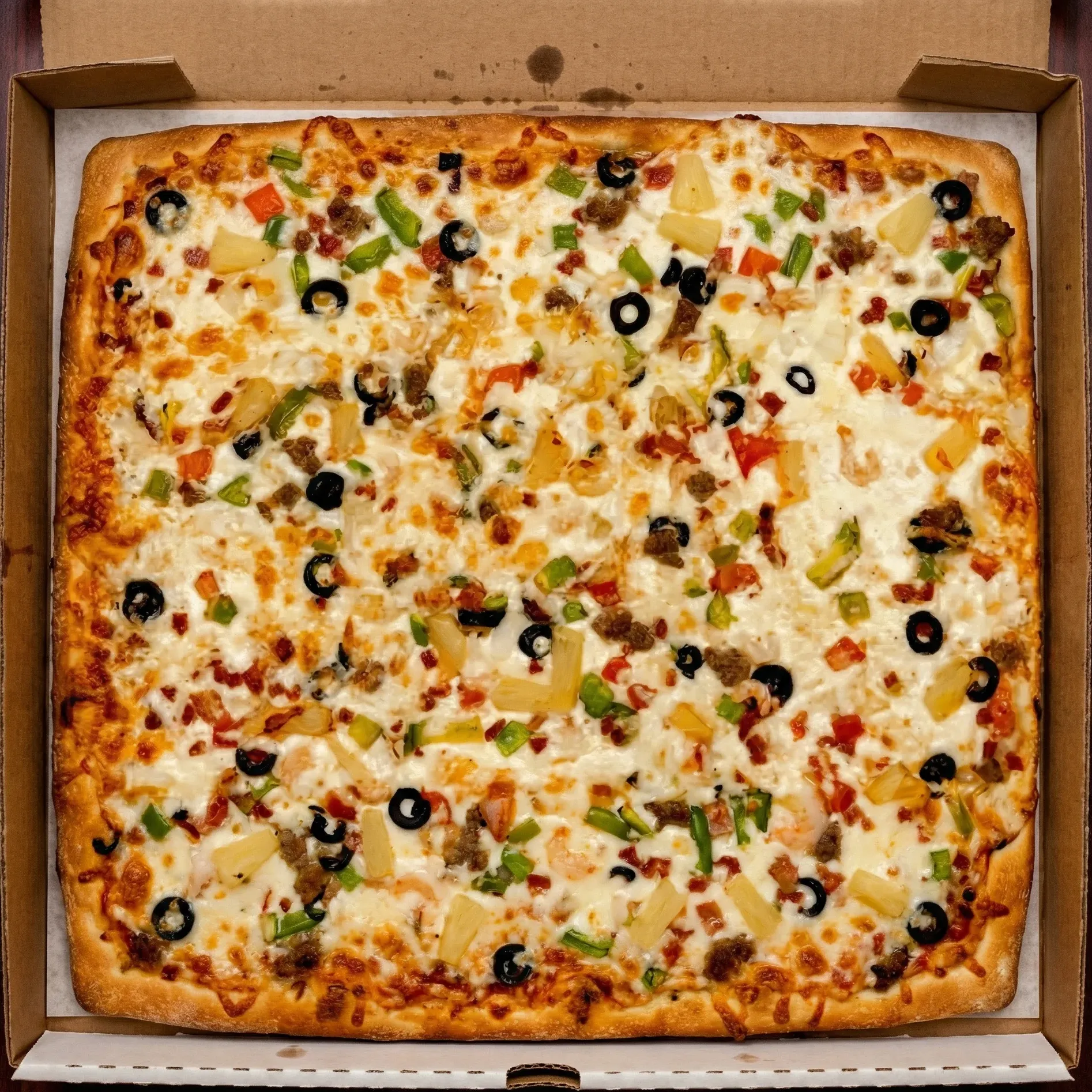 The Galaxy deep dish pizza at Chicago Deep Dish Pizza in Edgemont, Calgary